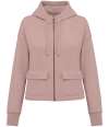 NS409 Native Spirit Ladies Full Zip Hooded Sweatshirt petal rose colour image